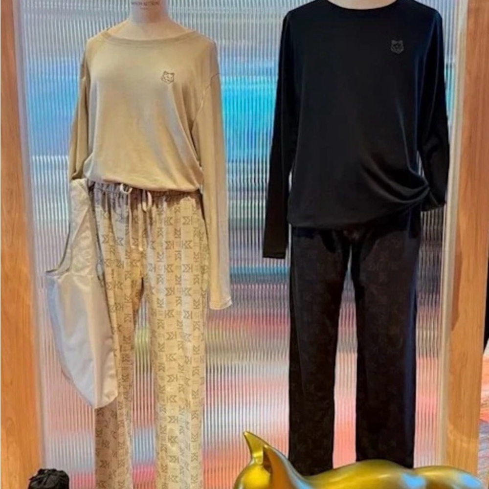 *NEW* 2026 Latest EVA x Maison Kitsuné Royal Laurel/Business Pajama Black - Picture 2 of 4